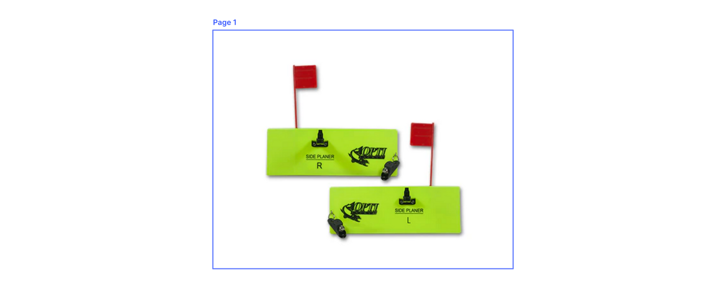 Opti Tackle Zach Dagel 494 Pro Series Planer Board Left (10")